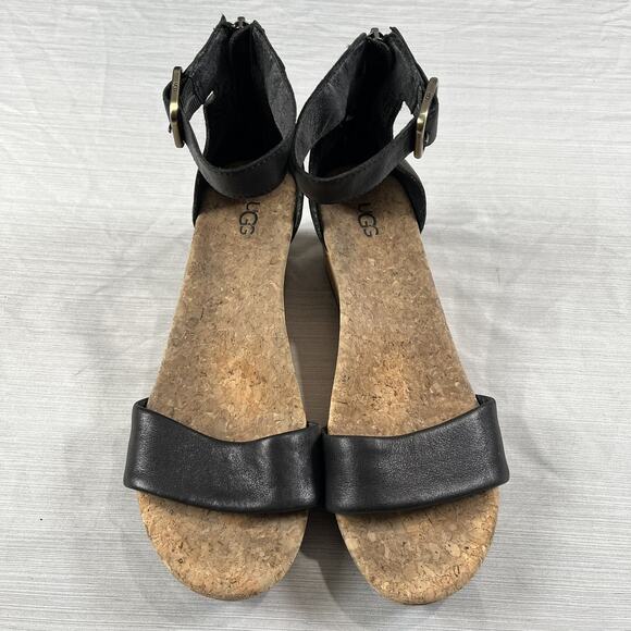 UGG Zoe II Wedge Sandals Women’s Size 10 Open Toe Ankle Strap Casual 1019973 - Picture 3 of 5